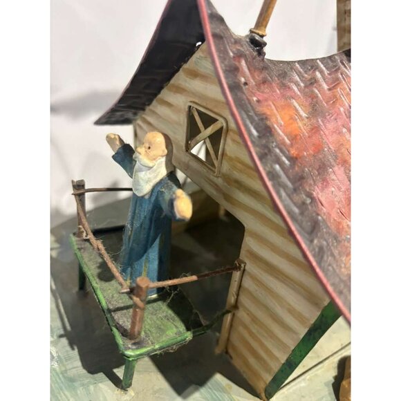 Vintage Handcrafted Iron Noah’s Ark Playset with Animal Figurines Collectible - Picture 13 of 14